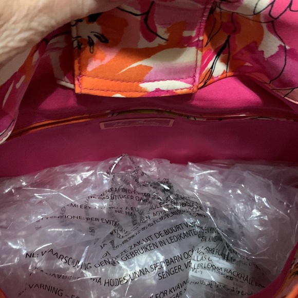 Vera Bradley Roses Bag With Rigid Handles - Picture 5 of 6